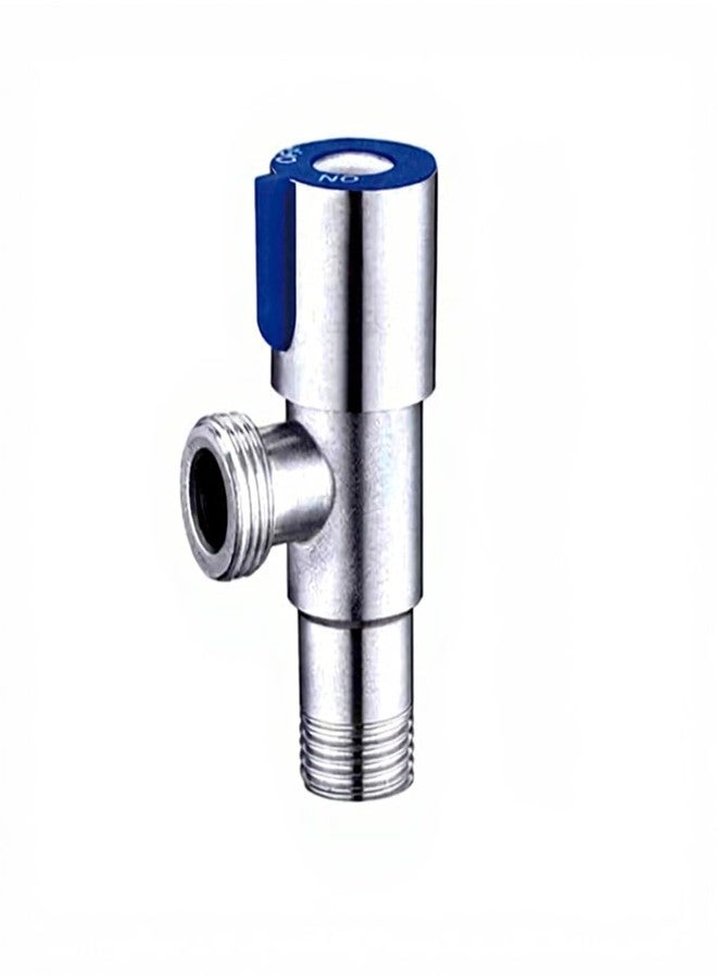 صمام زاوية | صمام مثلث ثلاثي الاتجاهات للماء البارد DN15 مصنوع من الفولاذ المقاوم للصدأ 304 | تحكم متين لحنفيات المنزل، دقة في التدفق | دليل تدفق، تشغيل منخفض الضوضاء، لا يحتاج إلى صيانة - Image 1